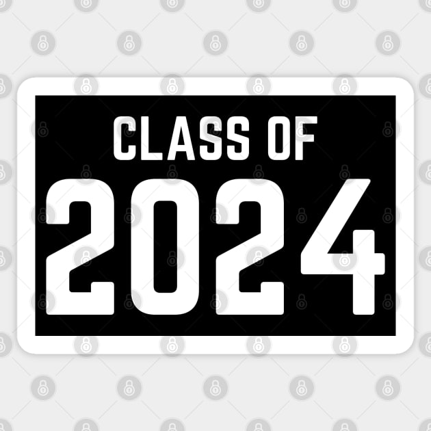 Class Of 2024. Simple Typography 2024 Design for Class Of/ Graduation